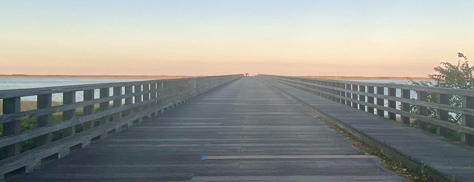 Duxbury Beach seen from the Powder Point Bridge