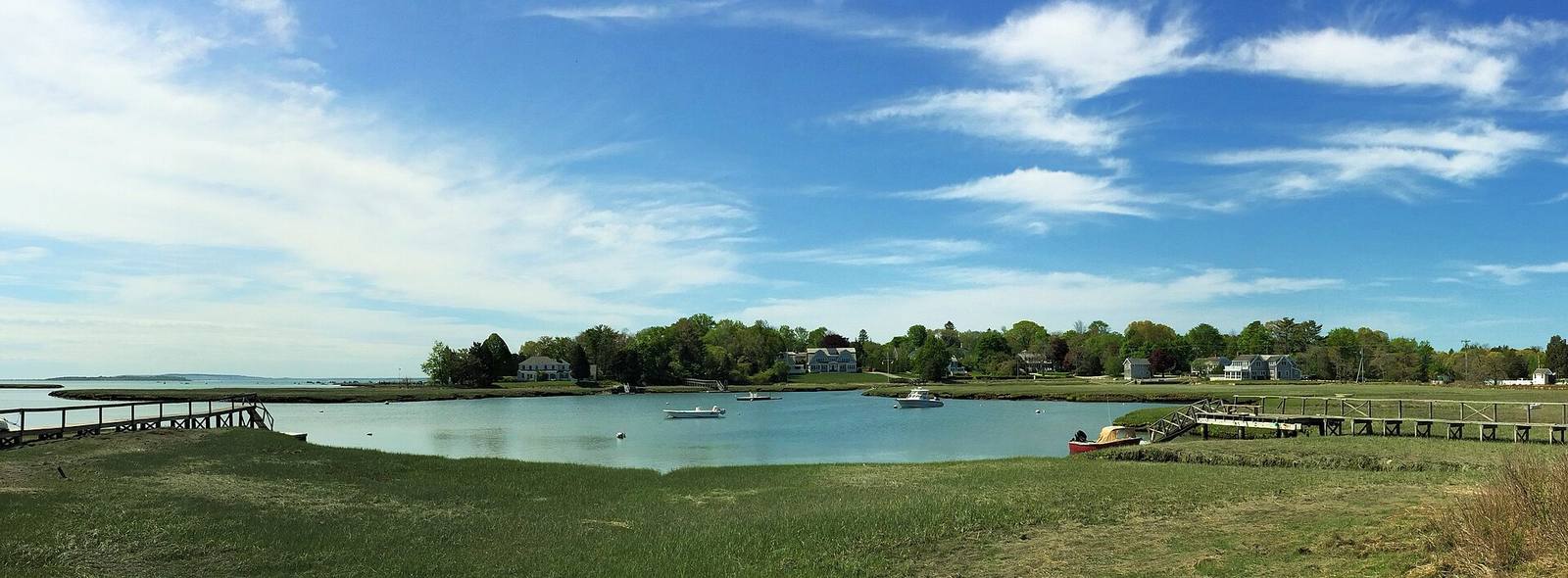 The Bluefish River estuary in Duxbury