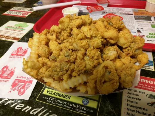 A fried clam basket