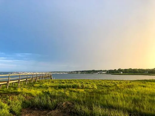Moored boats at Snug Harbor on Duxbury Bay